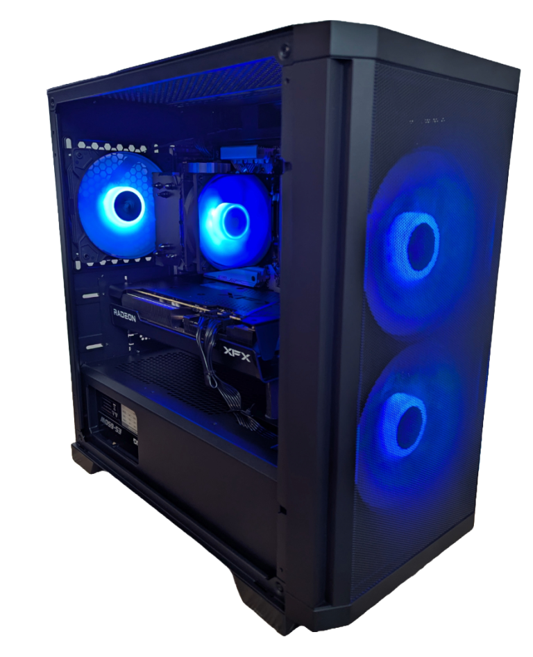 Centaurus Apollo blue LED Centaurus Computers Apollo Gaming PC with i5-14600K CPU