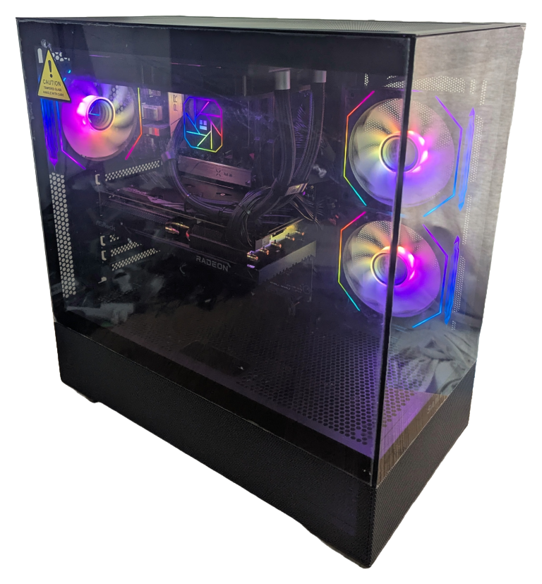 CC Fornax Gaming Computer with panoramic glass windows and ARGB fans